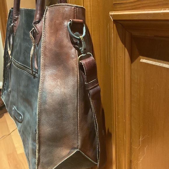 Bed Stu Dark Brown Leather Tote Bag - Picture 4 of 16